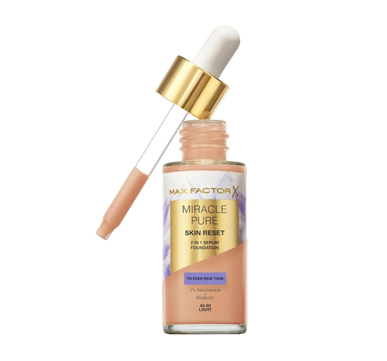 Max Factor Miracle Pure Skin Reset podkład-serum do twarzy 40-60 Light 30 ml