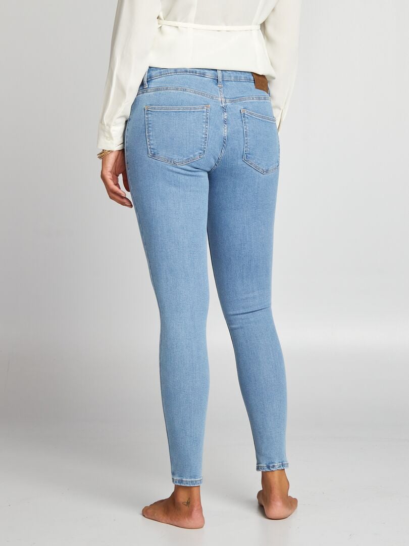 Calça jeans de maternidade superelástica - azul
