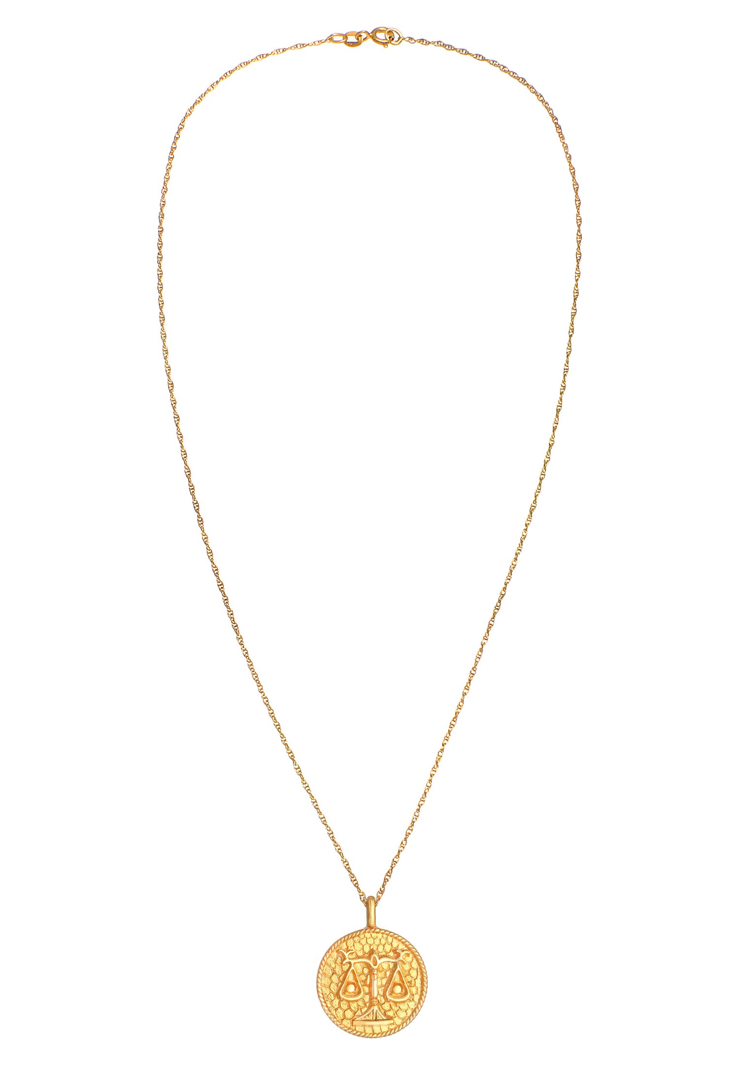 Elli Pièce de monnaie pour dames en Balance du Zodiaque Astro Tendance Antique en argent sterling 925