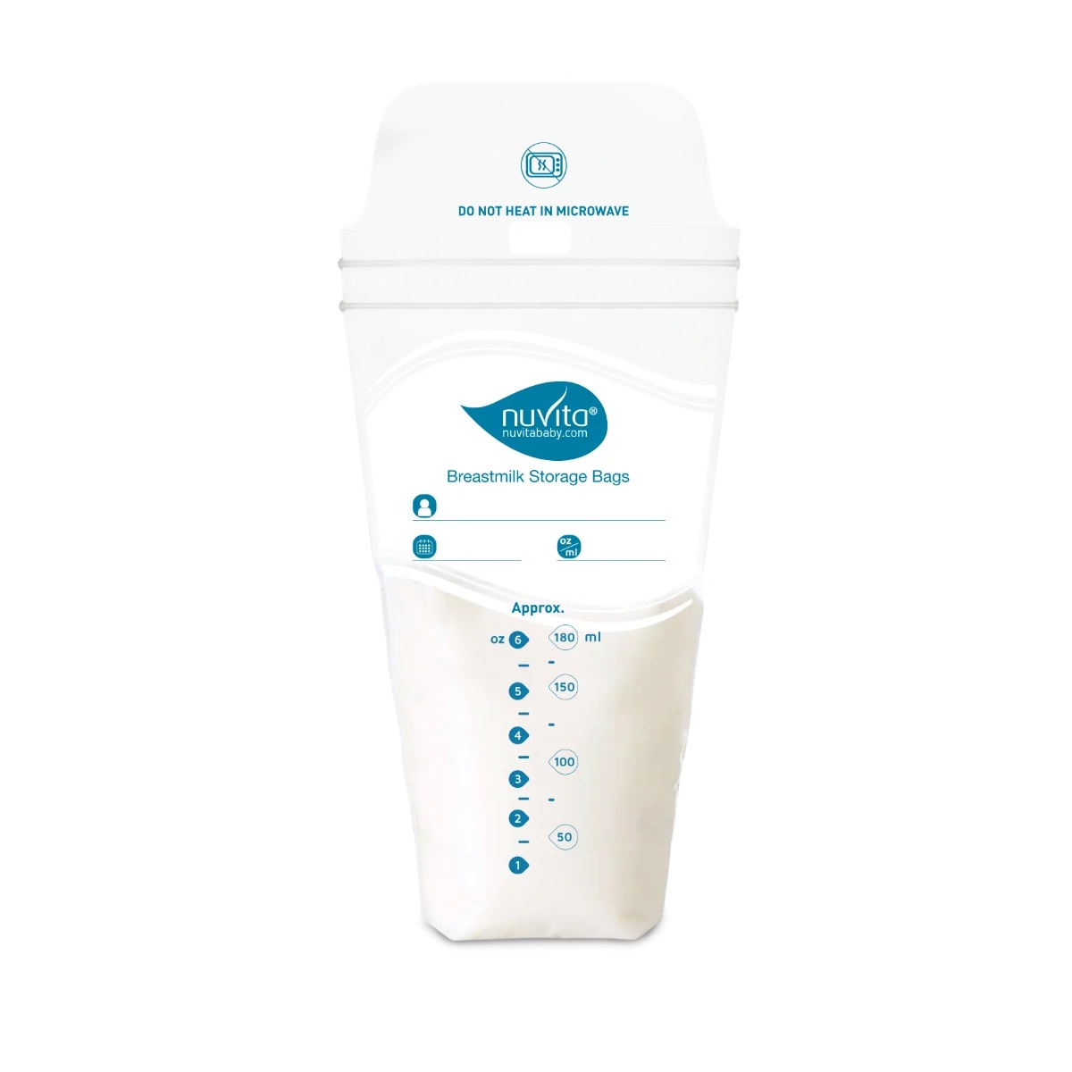 Bolsas para leche materna Nuvita, 25 unidades.