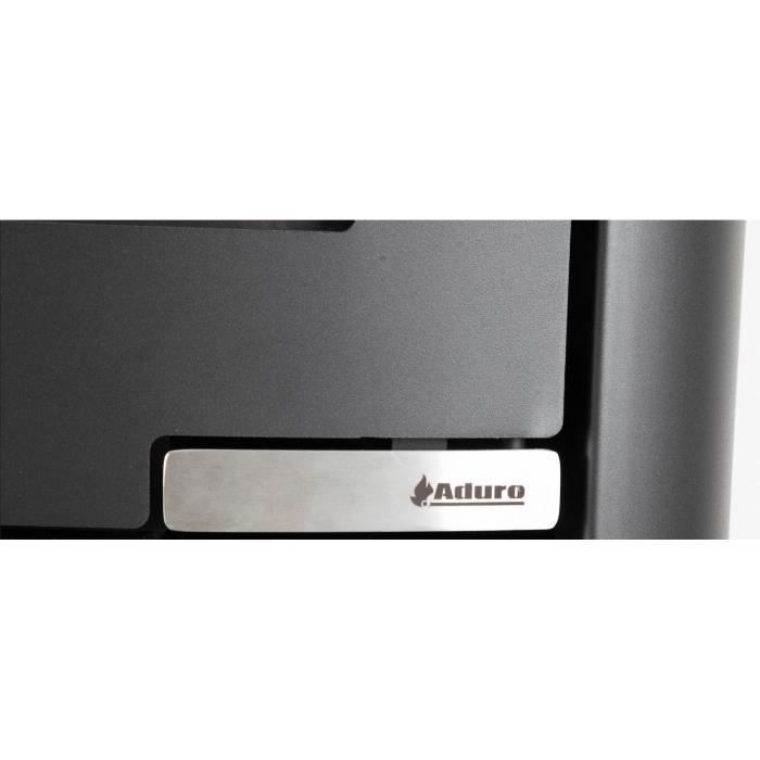 Poêle à bois suspendu - ADURO 15-3 - 50554 - 6,5 KW - Noir