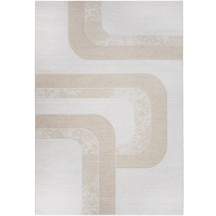 Grand Tapis Design Contemporain et Moderne - Beige (290x200 cm) - Wera Beige