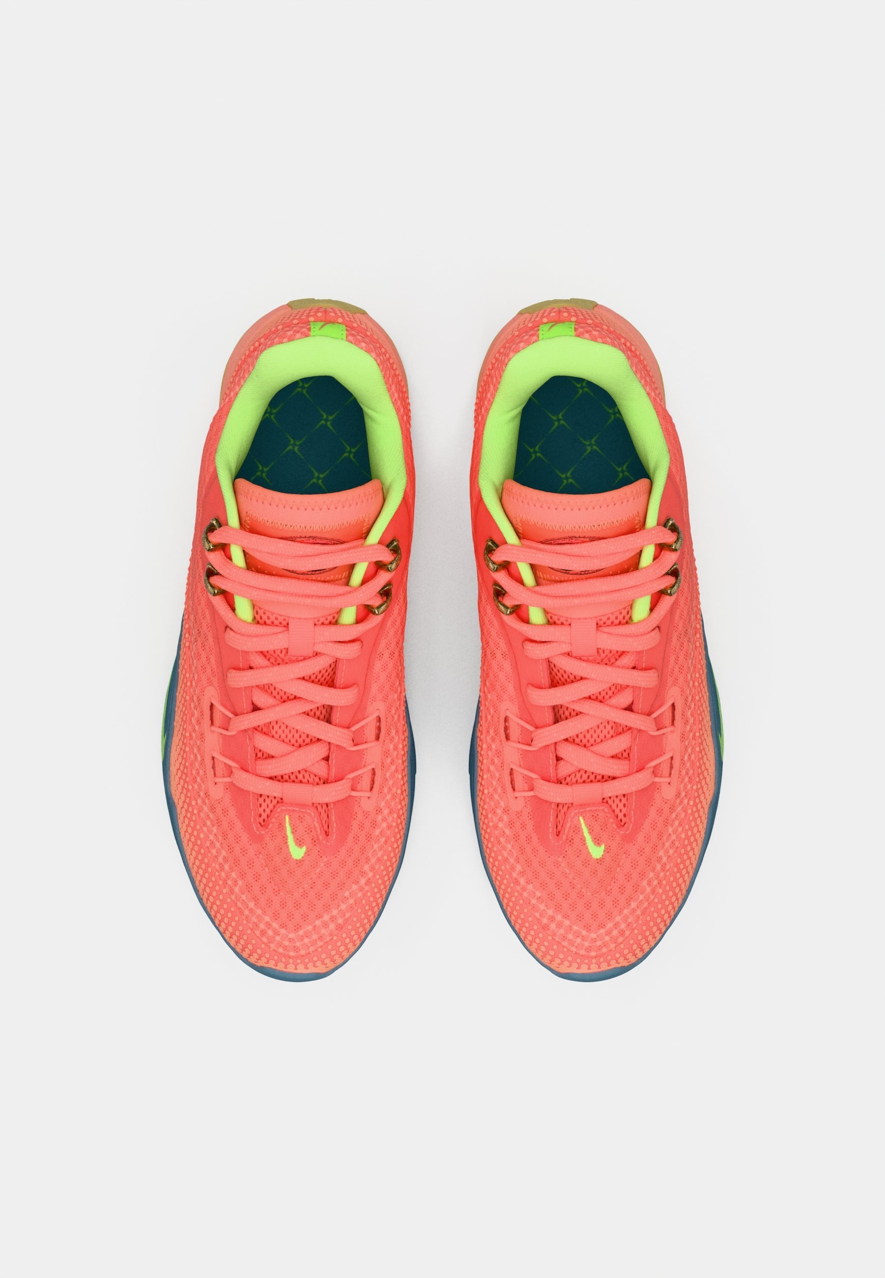 Nike Performance ST FLARE - Scarpe da basket - colore: mango chiaro/verde lime acceso/rosa atomico