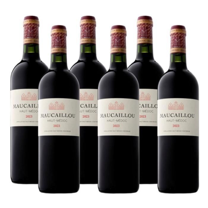 MAUCAILLOU HAUT-MEDOC 2023-VIN ROUGE-LOT DE 6X75CL