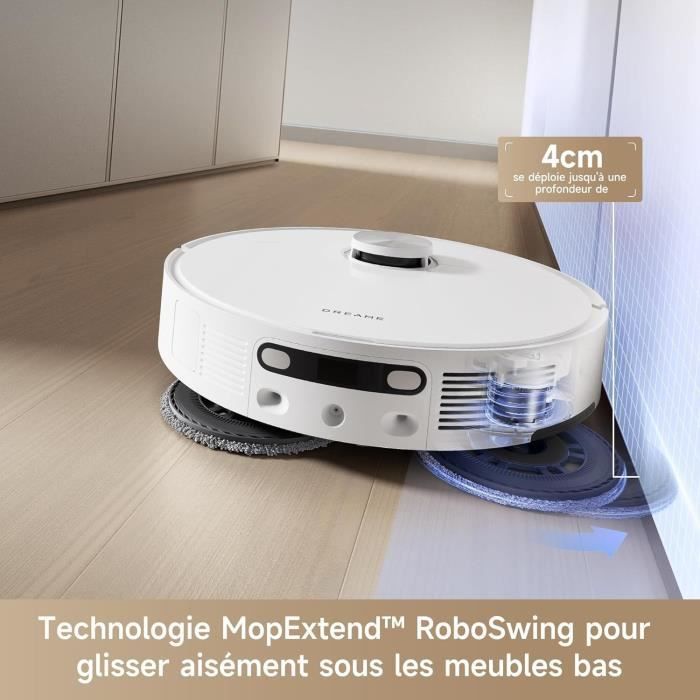 DREAME L10s Ultra Gen 2 - Robot Aspirateur Laveur - 10 000 Pa - Technologie MopExtend RoboSwing - Base Entièrement Automatique