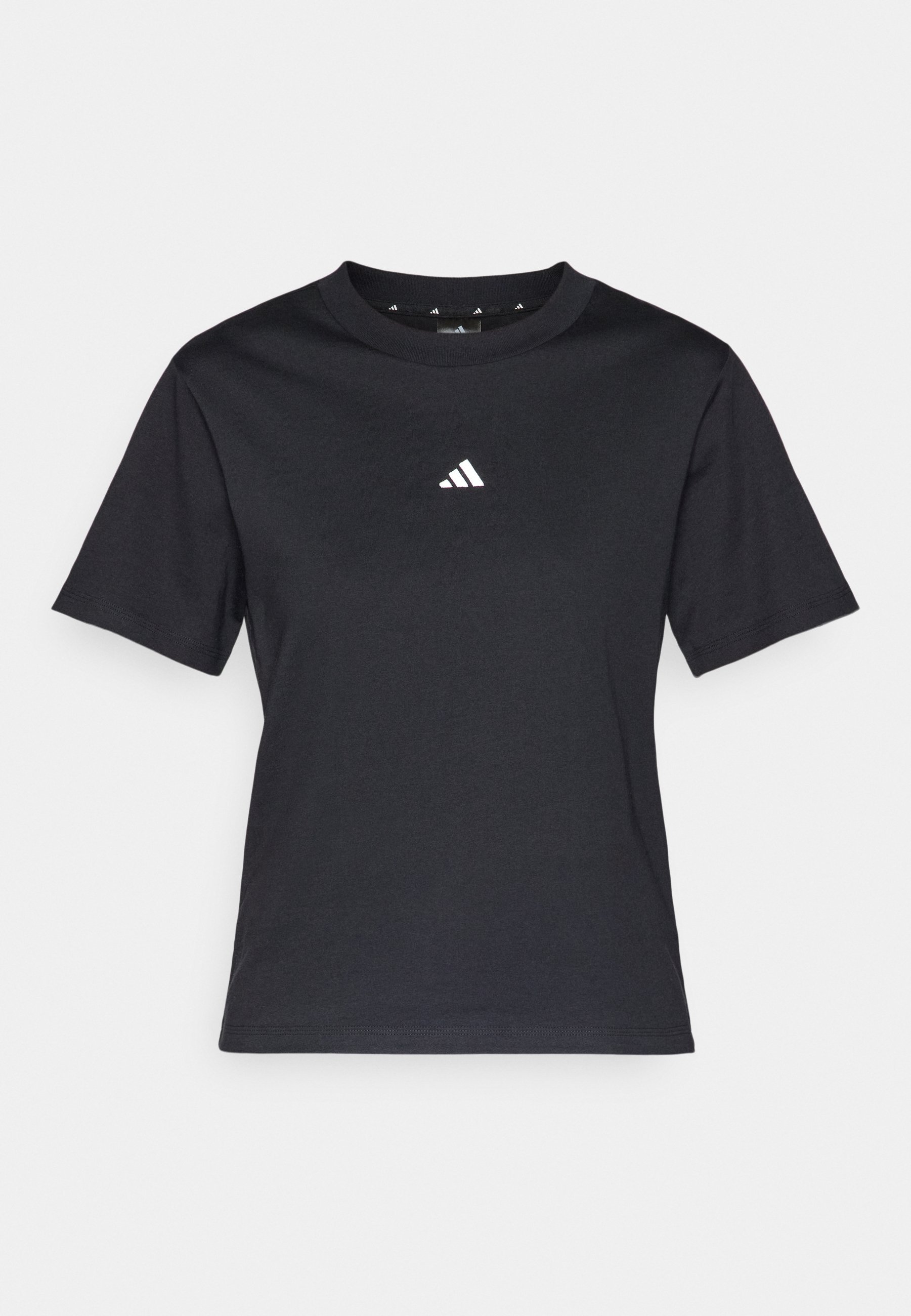 adidas Sportswear ESSENTIALS SMALL LOGO - Basic T-shirt - zwart/wit