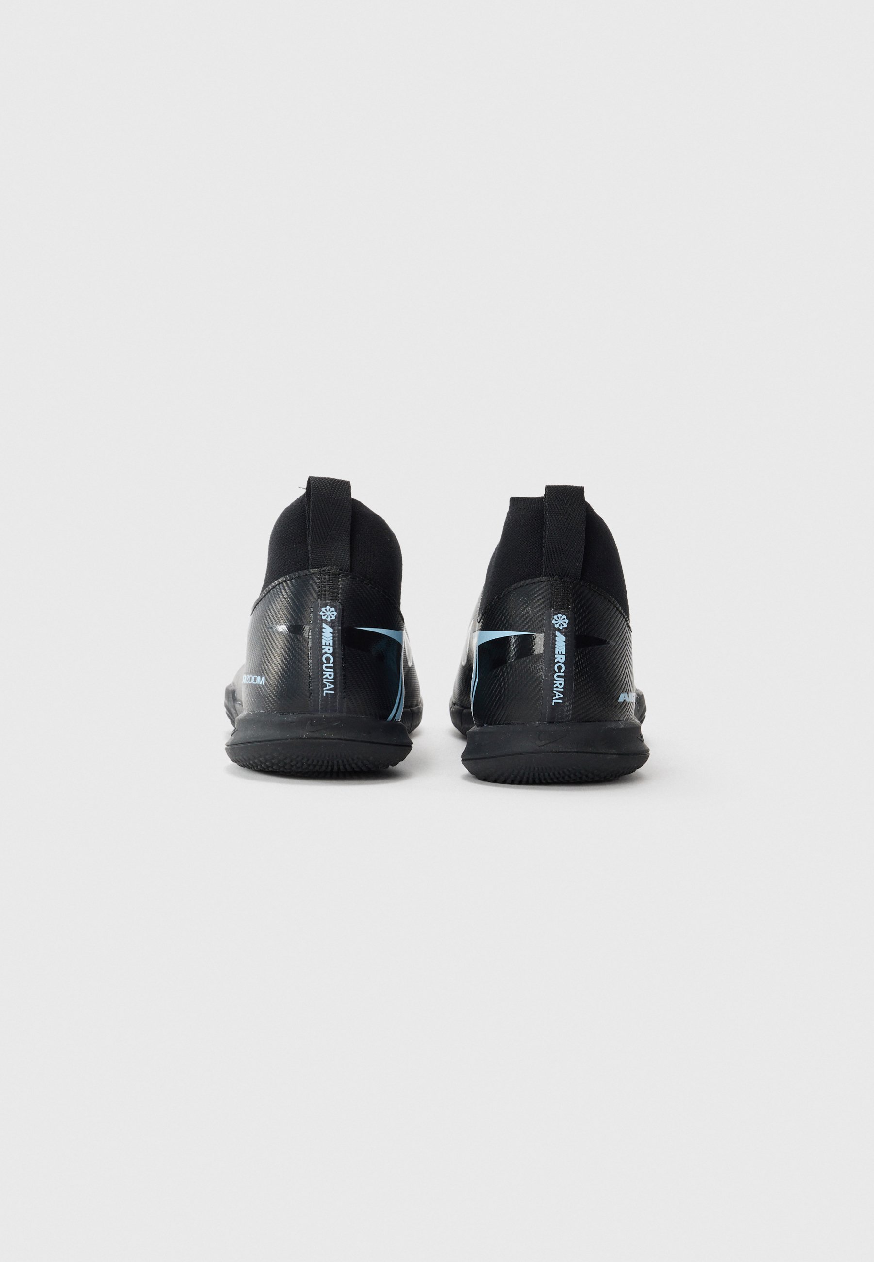 Nike Performance ZOOM 10 ACADEMY UNISEX - Zaalvoetbalschoenen - zwart/ijsblauw