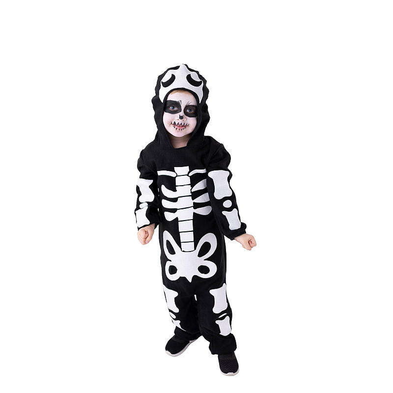 Time 2 Change Halloween-kostyme 4-6 år skjelett