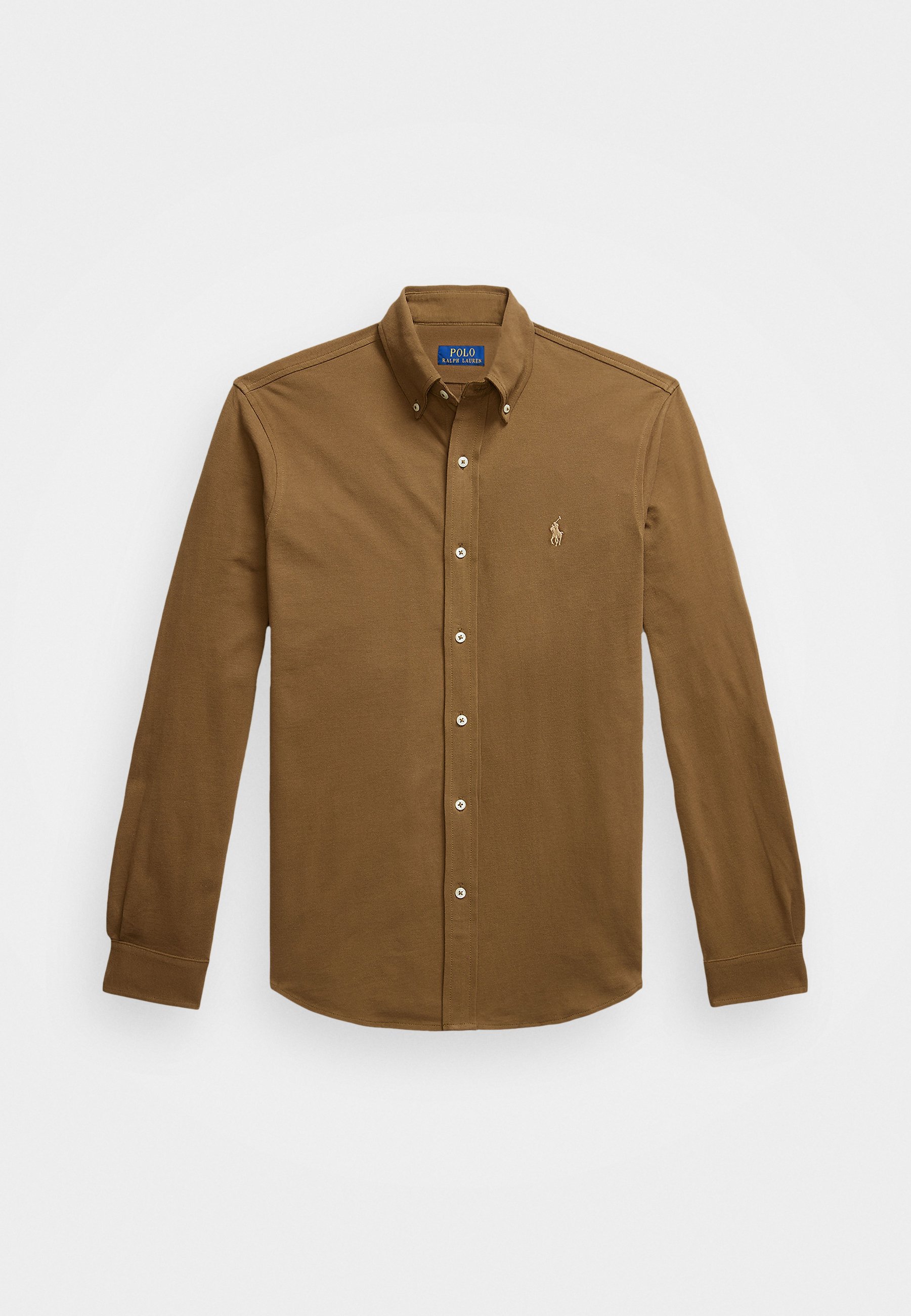 Chemise Polo Ralph Lauren en maille ultra-légère - marron naturel