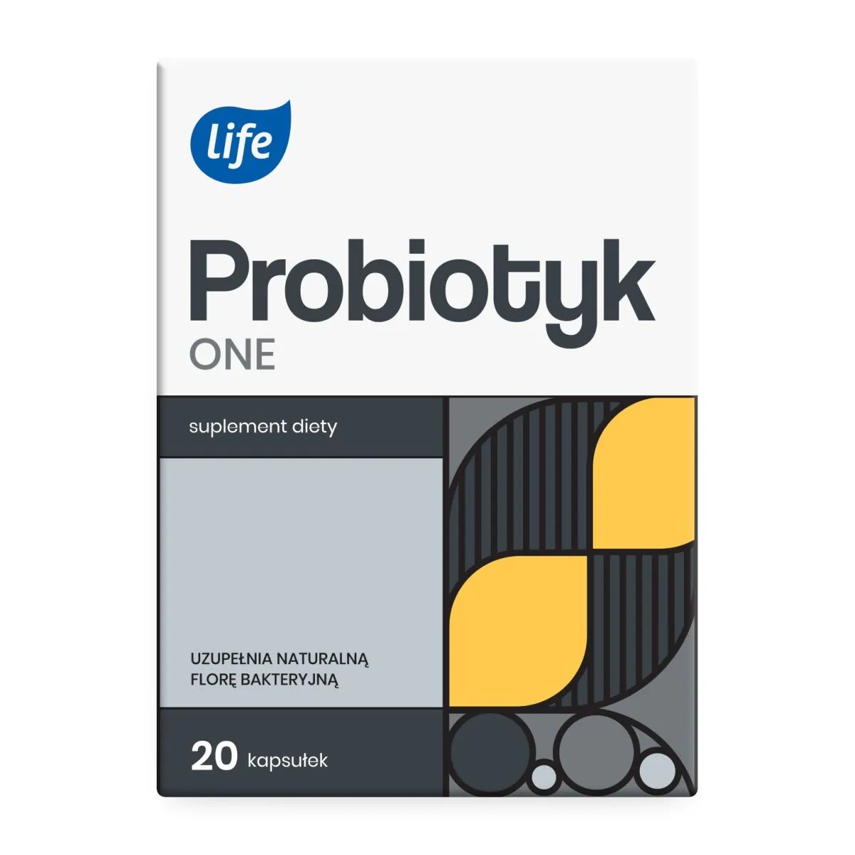 Life Probiotyk One, Suplement diety zawierający żywe kultury bakterii, Kapsułki