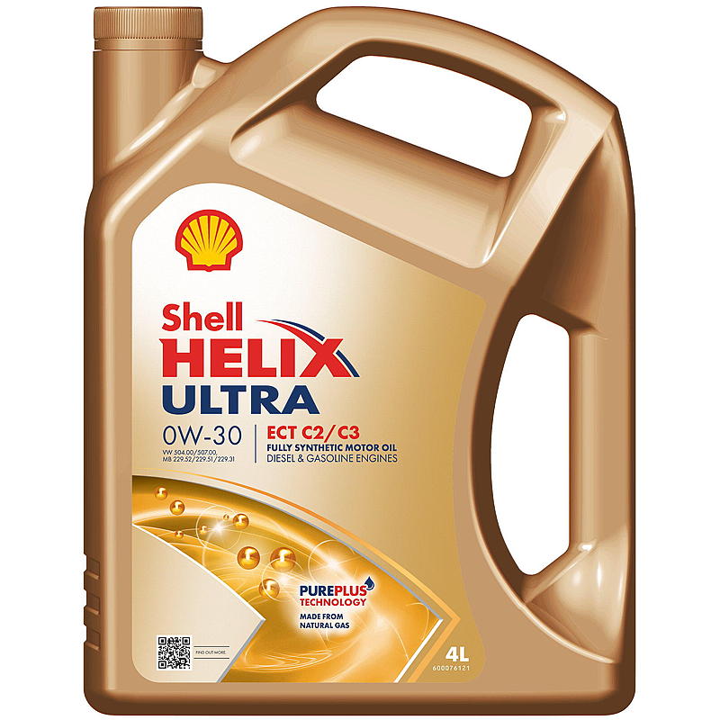 Shell Motorolie 4 l 0W-30 Shell Helix ultra ect