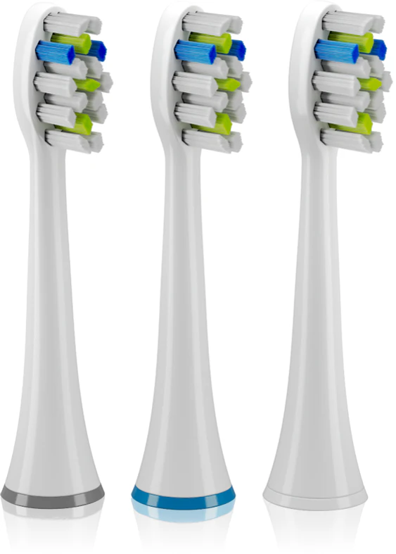Conjunto triplo de cabeças de substituição para escova de dentes TrueLife SonicBrush UV Whiten