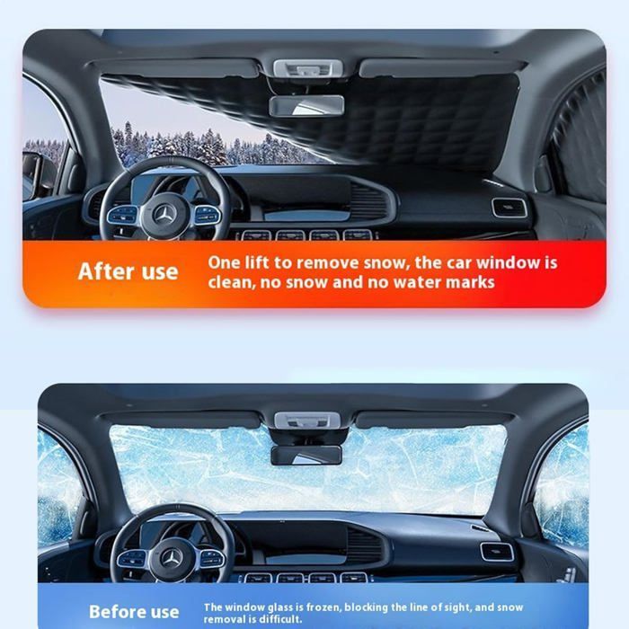 Funda anticongelante para coche - MICH - Protección UV - Impermeable - Talla única - SUV, sedán, camioneta - Parabrisas
