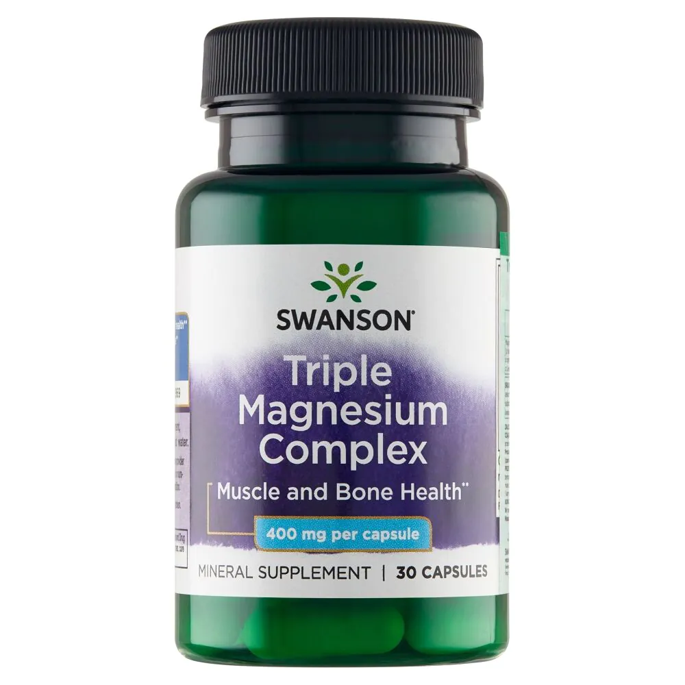 Swanson Triple Magnesium Complex 400 mg Kapsułki