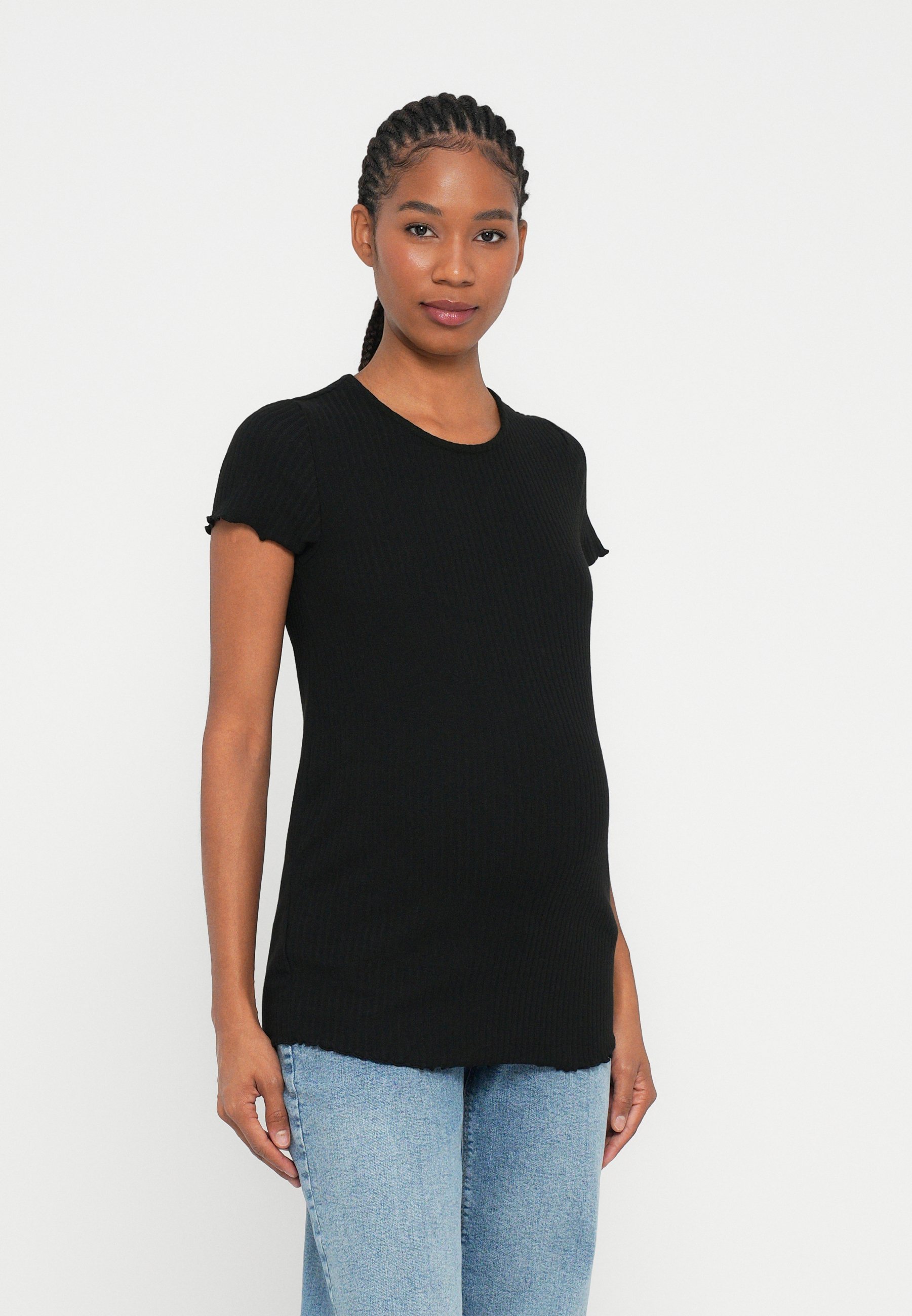 NUR UMSTUNDEN-OLMEMMA 2ER-PACK - Basic-T-Shirt - schwarz/weiß