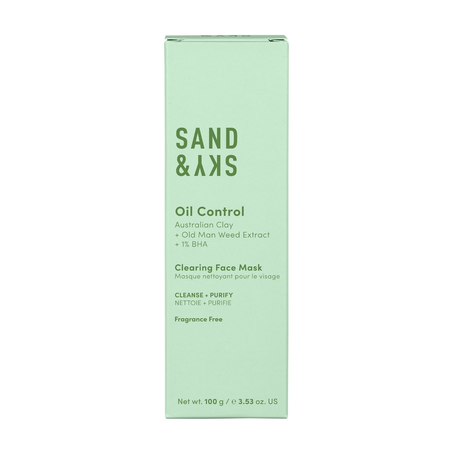 Sand & Sky attīroša maska taukainai ādai - 100 g