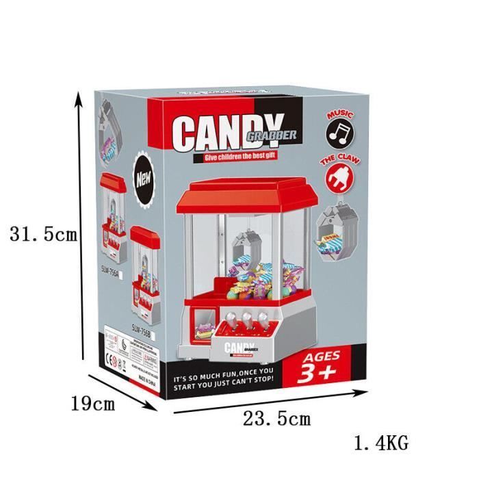 Carnaval Style Vending Arcade Griffe Bonbons Grabber Prix Machine Jeu Enfants