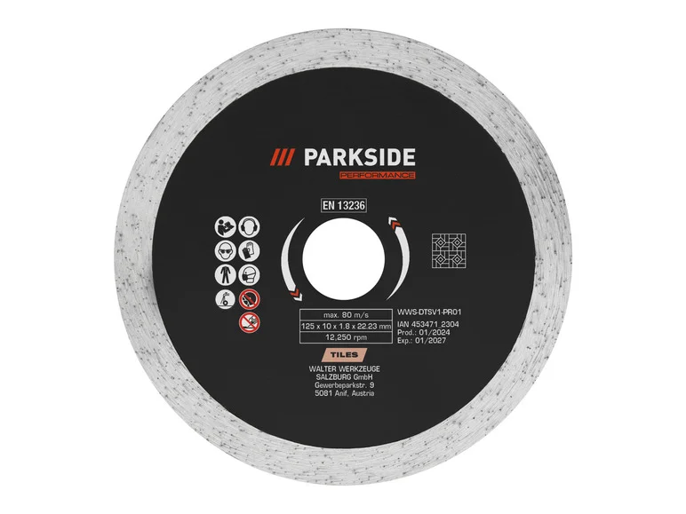 PARKSIDE PERFORMANCE® Tronçonner-skiver eller Barber-skiver 125 mm