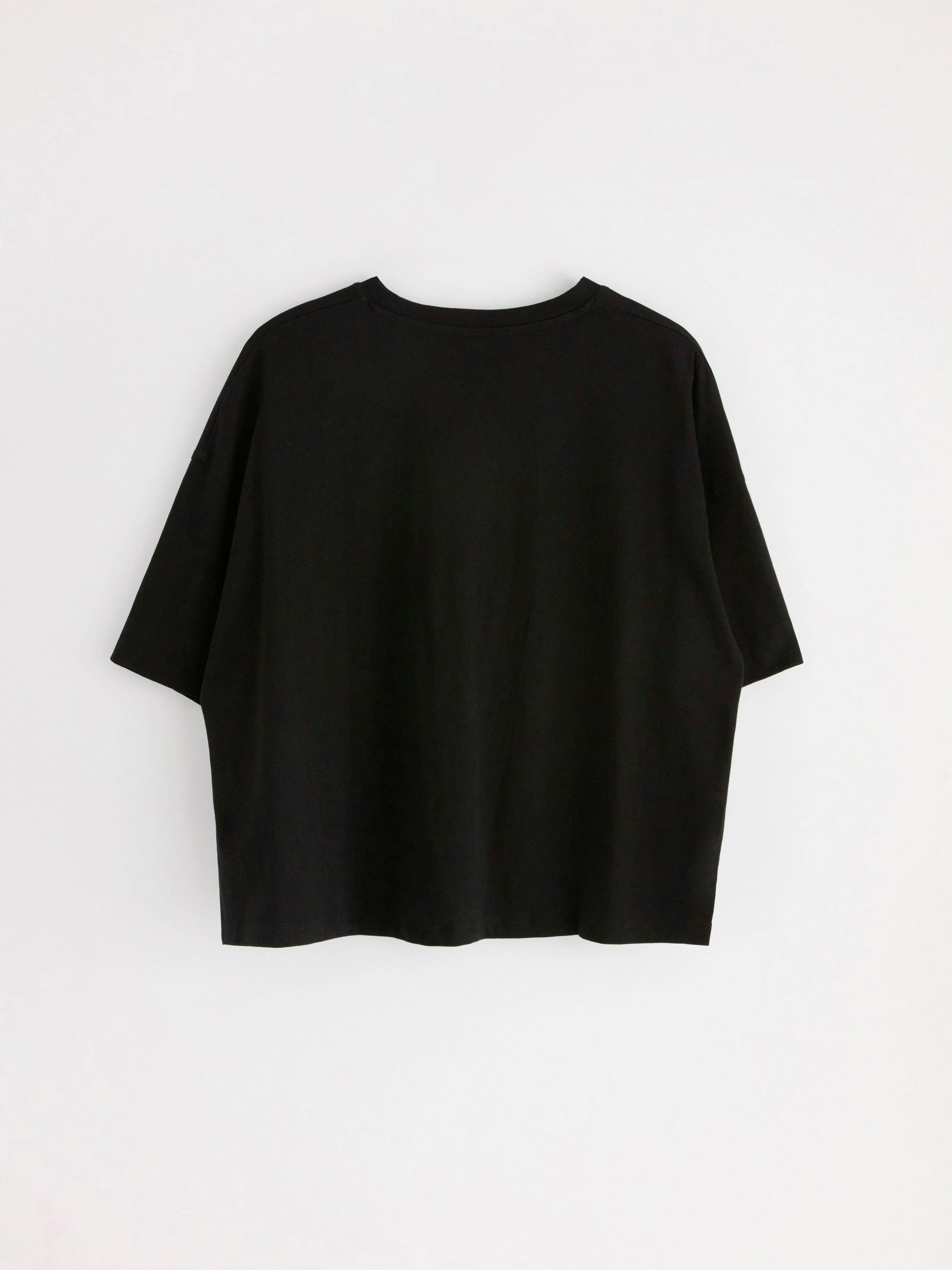 Camiseta MOM i bomull Negra