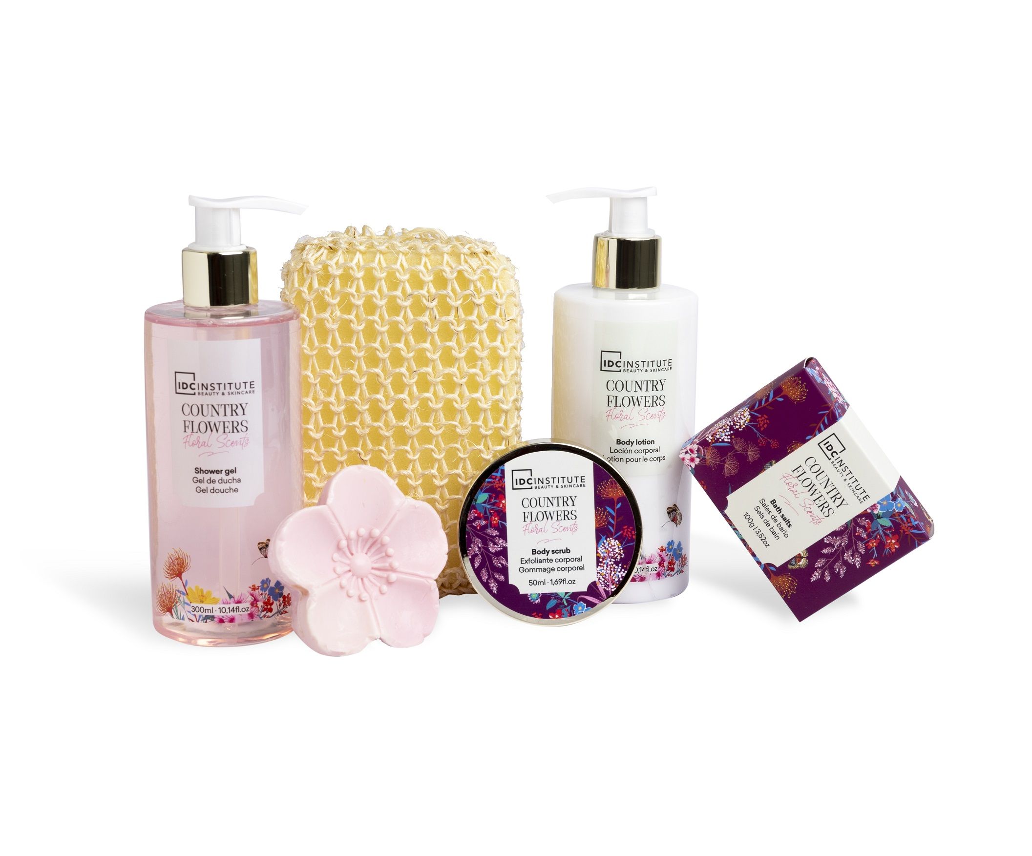 Kupaonski set s cvjetnim mirisom Country Flowers Proizvodi za kupaonicu