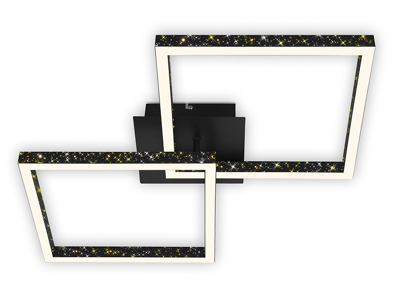 Lampa sufitowa Frame Led 2-punktowa metalowa czarna
