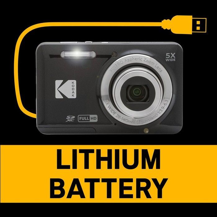 Câmera digital Kodak Pixpro FZ55 com zoom amigável, 16 megapixels, zoom óptico de 5x, vídeo Full HD, vídeo HDR.
