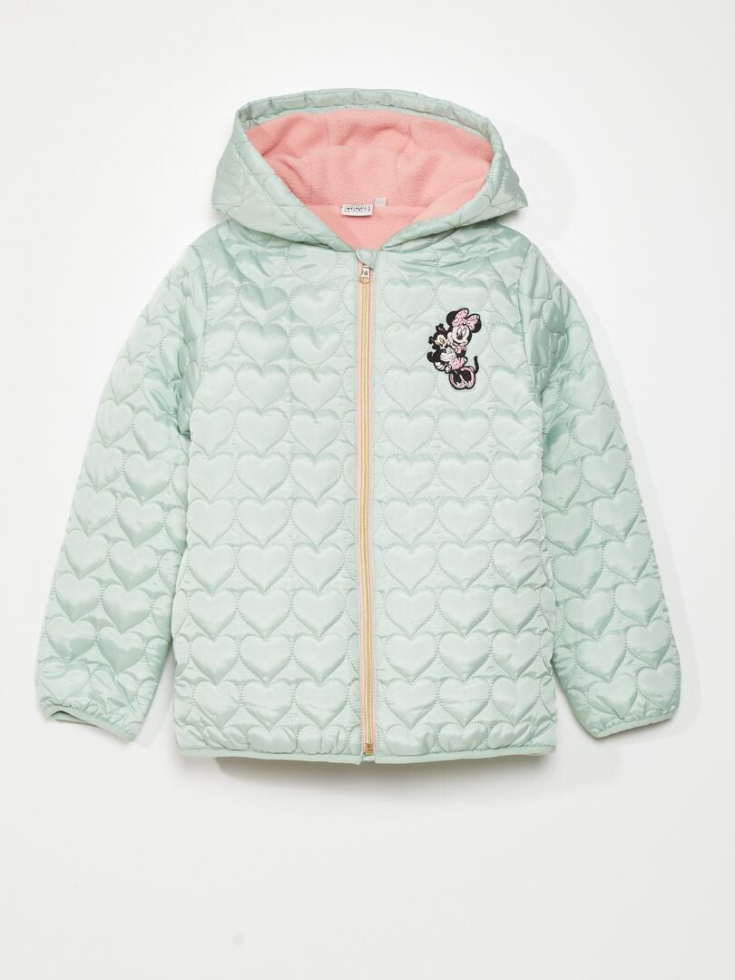 Jaqueta acolchoada de plumas da Minnie Mouse da Disney - VERDE