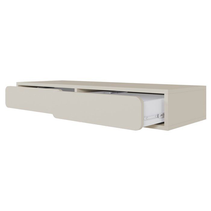 Tocador - WUWU - 110 cm - de pared - con 2 cajones - beige