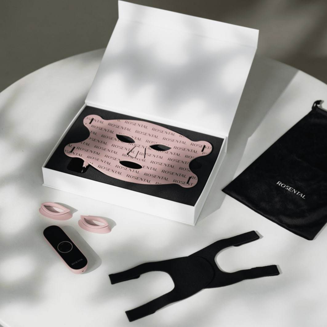 Rosental Organics elektriskais sejas masieris ar LED sejas masku – 1 gab.