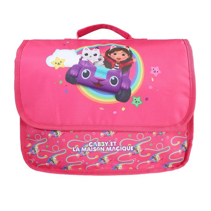 Bagtrotter - Gabby and the Magic House - 32cm Schoolbag - Pink - Girl - 1 Compartment - Padded Shoulder Straps and Zipper Closure...