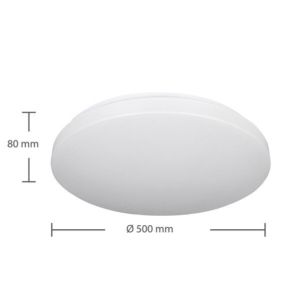 Reva kerek LED mennyezeti lámpa, Ø 50 cm