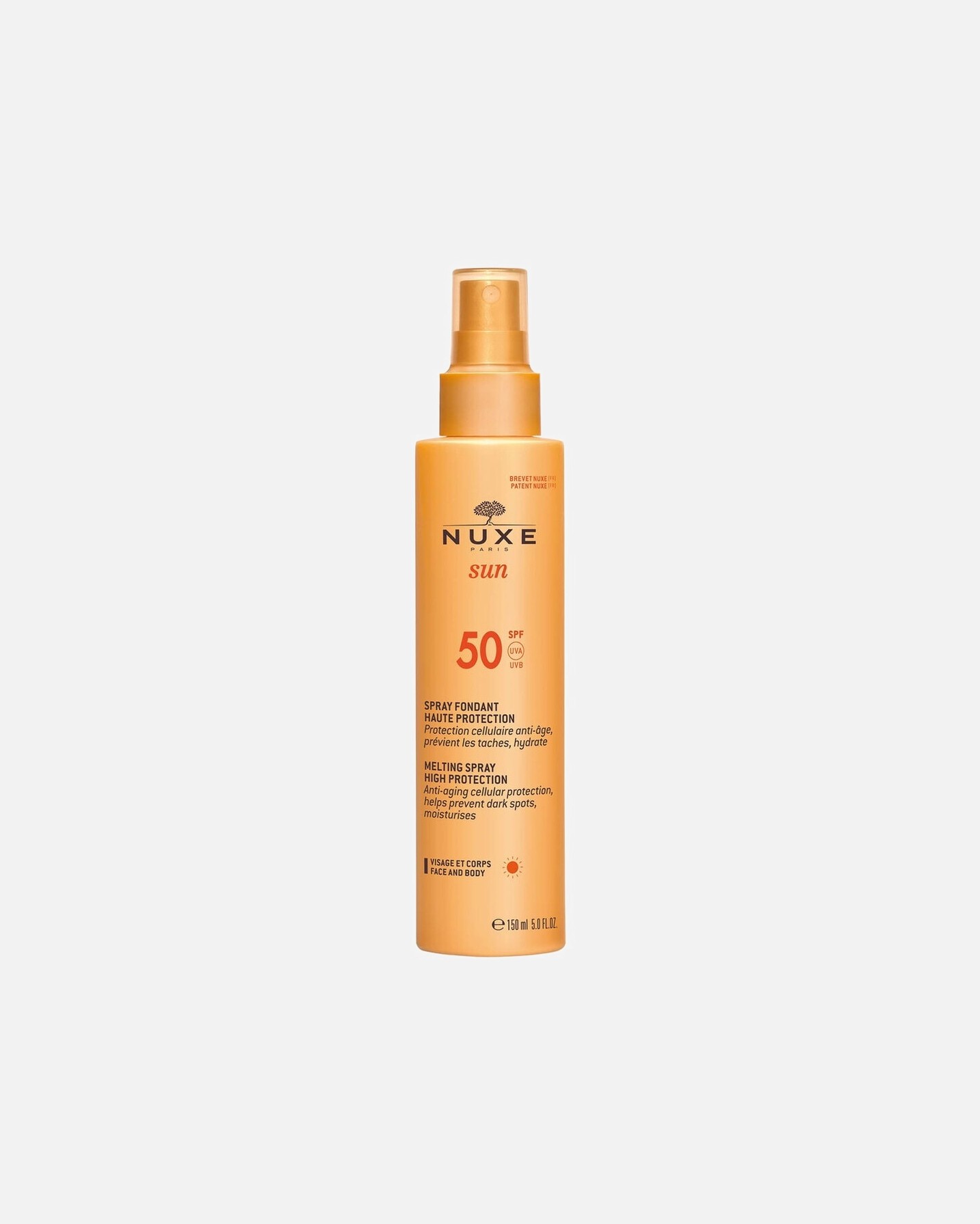 NUXE Sun Spray, opaľovací krém v spreji s vysokým ochranným faktorom 50 – 150 ml