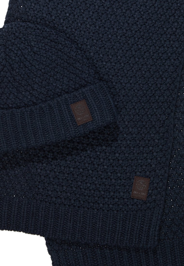 Set sciarpa e berretto Only & Sons ONSCENZ - Sciarpa - notti blu