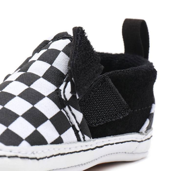 Sapatinhos de Bebê - VANS - Modelo Slip-On para Berço - Preto - Têxtil - Rasteiro