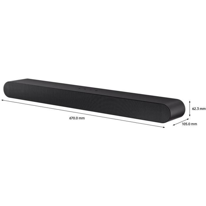 SAMSUNG HW-S50B - Soundbar 3.0 - Corpo unico - Subwoofer integrato - Bluetooth