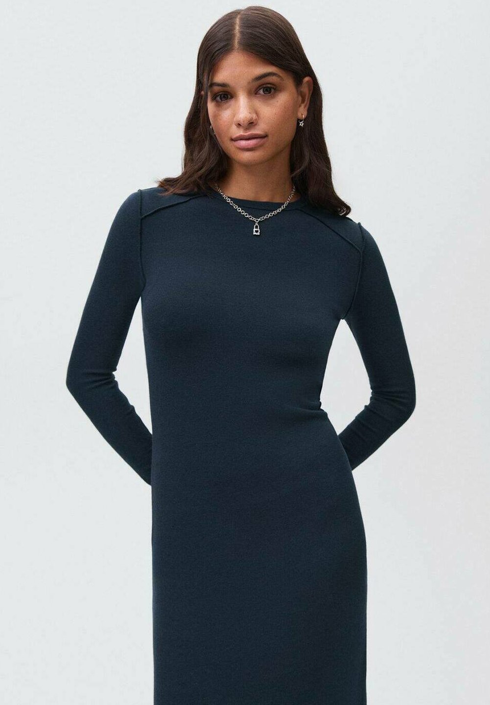 Robe longue Mango Kids TEEN - bleu marine