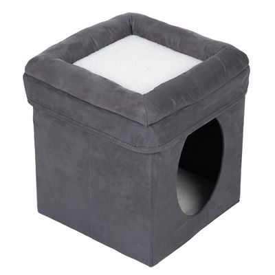 Cuccia per gatti a forma di cubo pieghevole