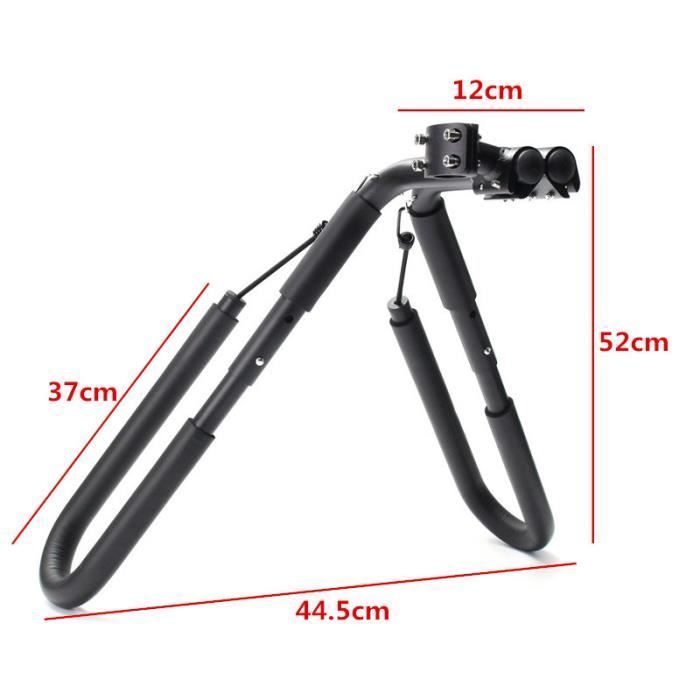 Surfboard rack for bicycles - Black - Fits most bicycle models