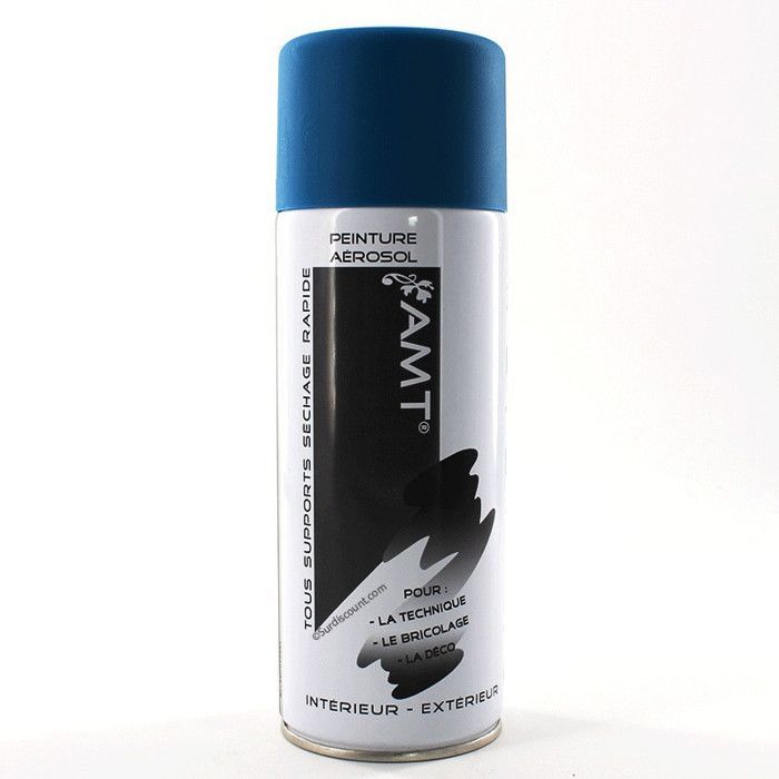 Vernice spray AMT - Blu anatra opaco - 330 ml - Resistente dopo l'asciugatura - Multisuperficie