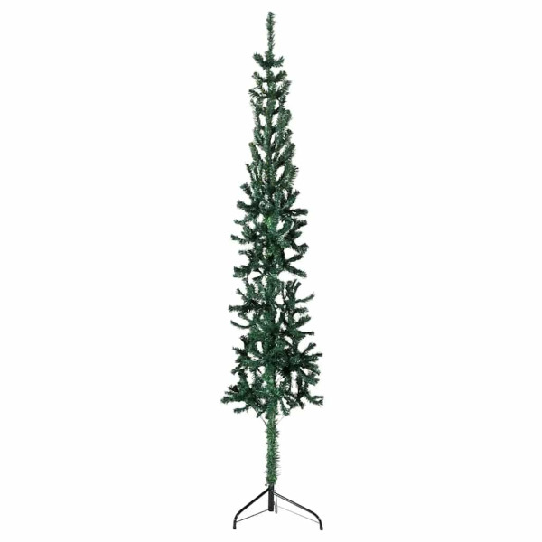 Sztuczna choinka połówka Zielony 240 cm vidaXL