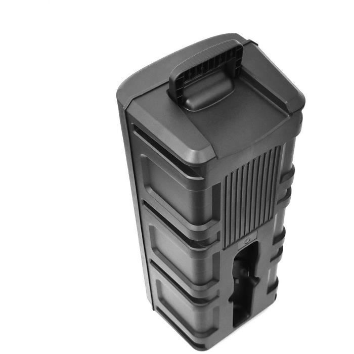 Beleuchteter Karaoke-Lautsprecher – INOVALLEY – KA25-FIRE – Bluetooth V5.0 – 64 cm – 850 W – Schwarz