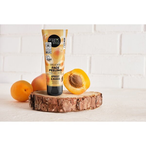 Organic Shop aprikožu un mango delikāts sejas pīlings<br>90g