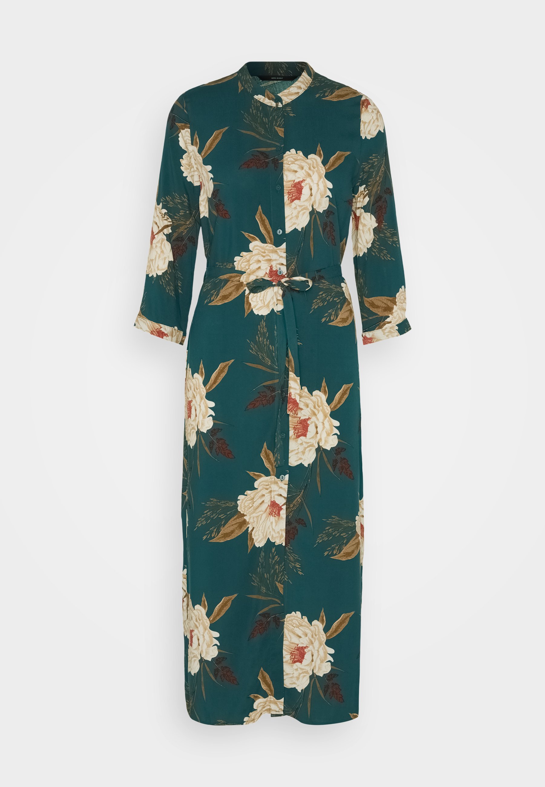 Vero Moda VMEASY SHIRT DRESS - Overhemdjurk - ponderosa dennenhout/camille
