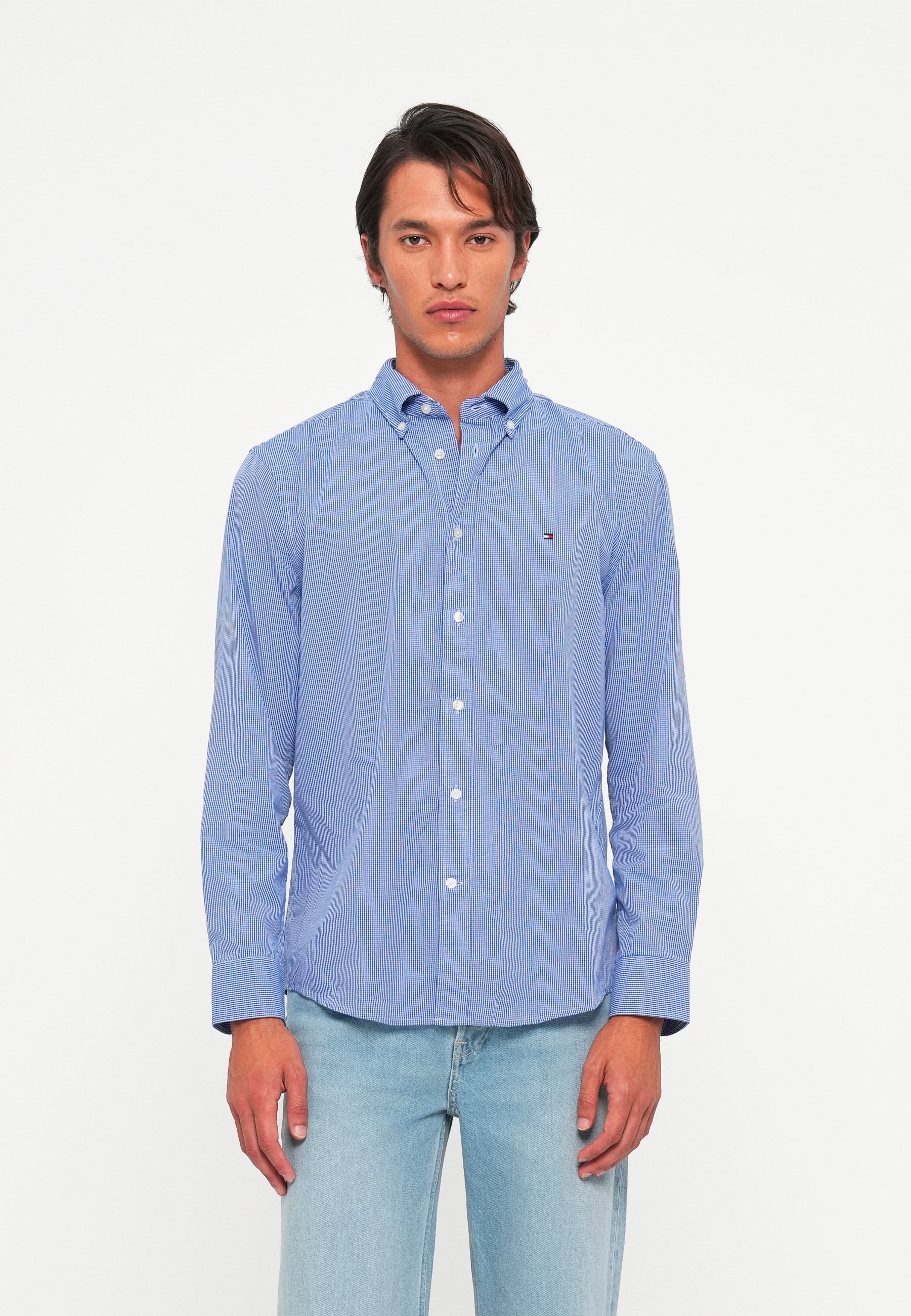 Tommy Hilfiger GINGHAM SÄRK - Särk - kiilusinine