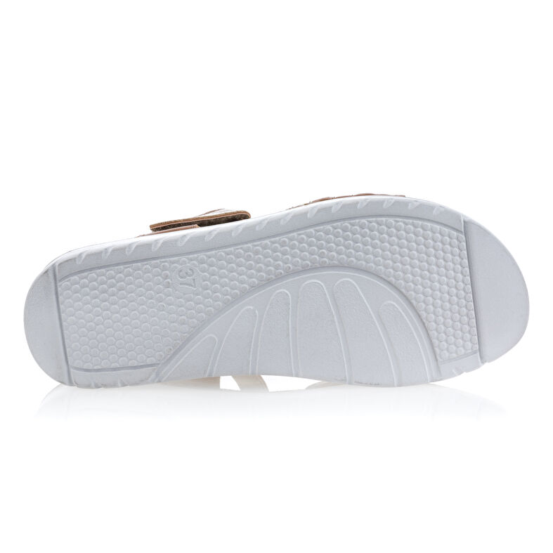 Braune Damensandalen / Zehenfreie Schuhe
