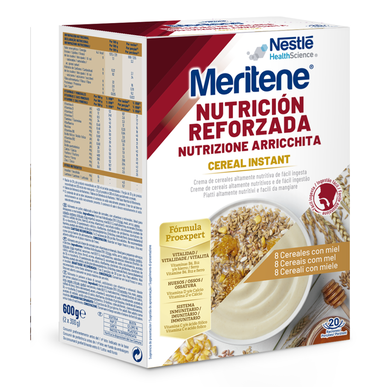 Meritene frokostblanding Instant - 8 frokostblandinger med honning 2x300 gr 2x300 gr