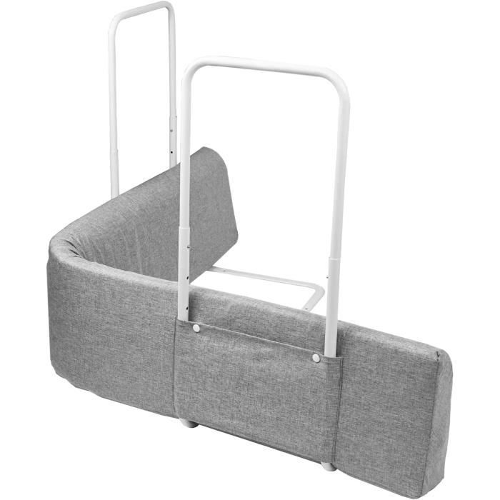 Protetor de queda de cama - NAIZY - 180 cm - Extra longo - Ajustável - 5 posições
