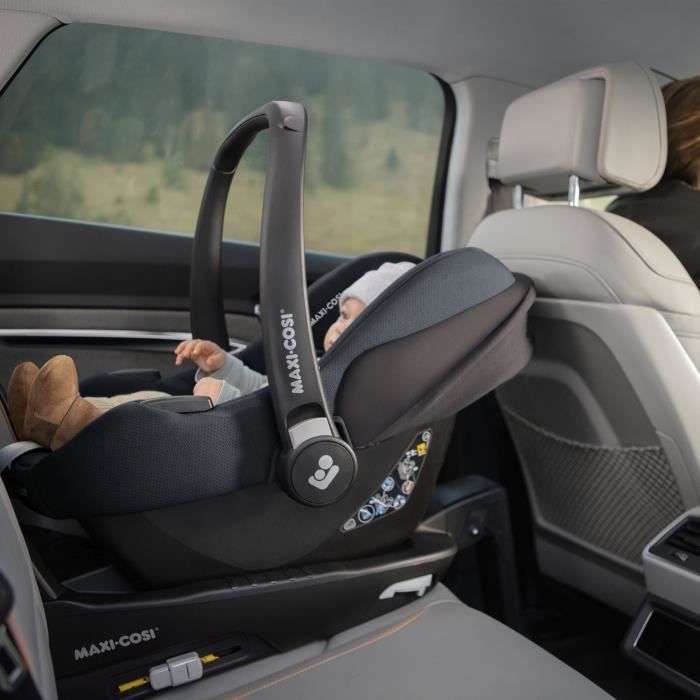 Silla de coche Maxi-Cosi CabrioFix i-Size, ligera, con sistema ISOFIX, compatible con cochecitos Maxi-Cosi, de 0 a 12 meses, 12 kg, color gris.
