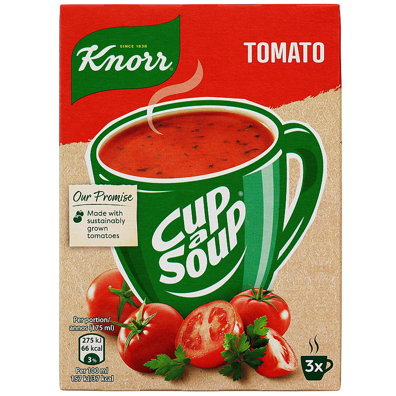 Zuppa Knorr Kop confezione da 3 al pomodoro Knorr