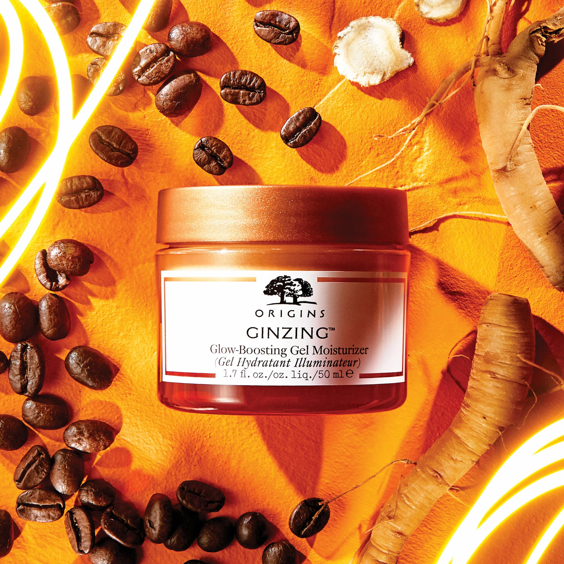 Cremă hidratantă pentru față GinZing Glow-Boosting Gel 50 ml - Origins
